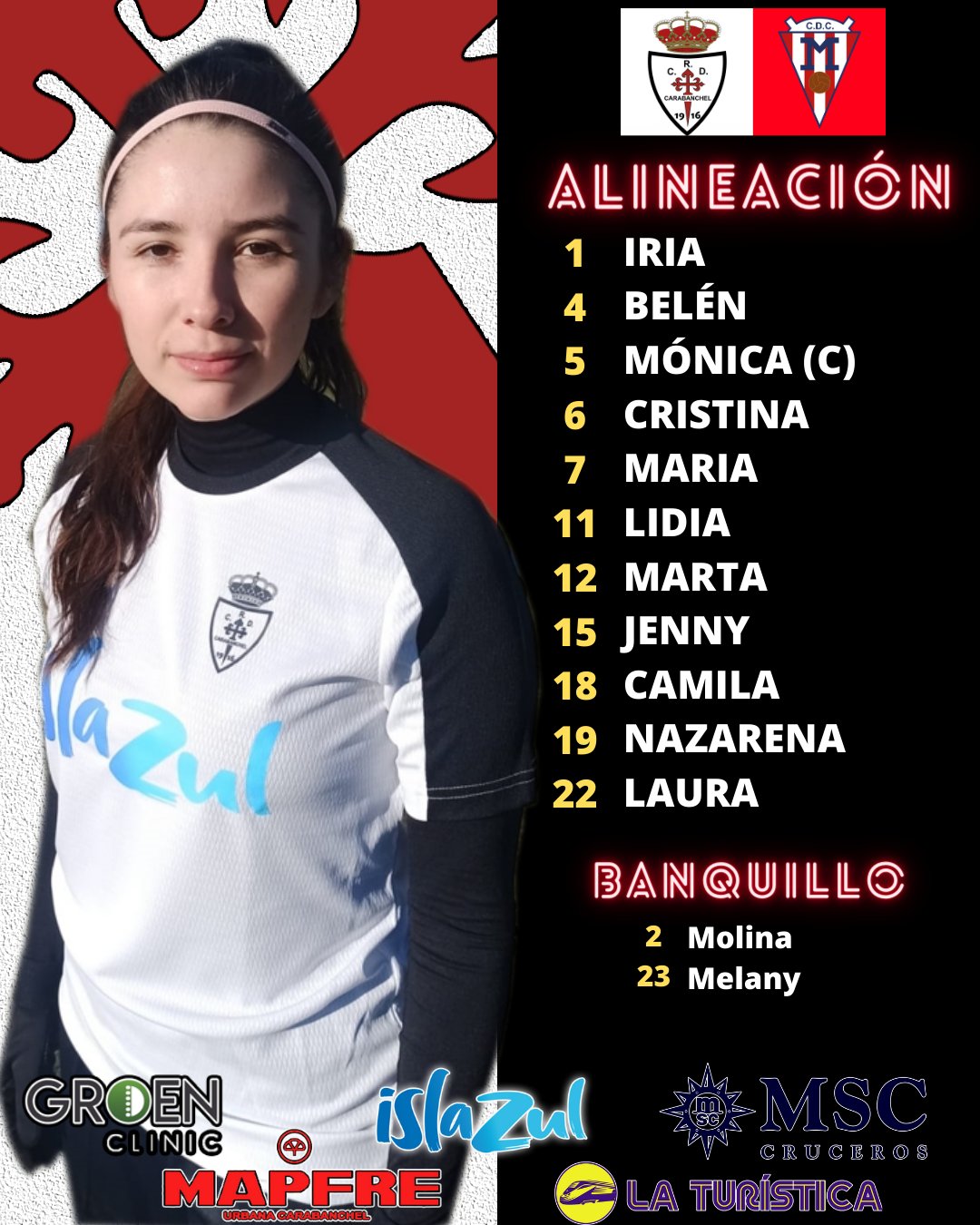 Alineacion vs Moscardo