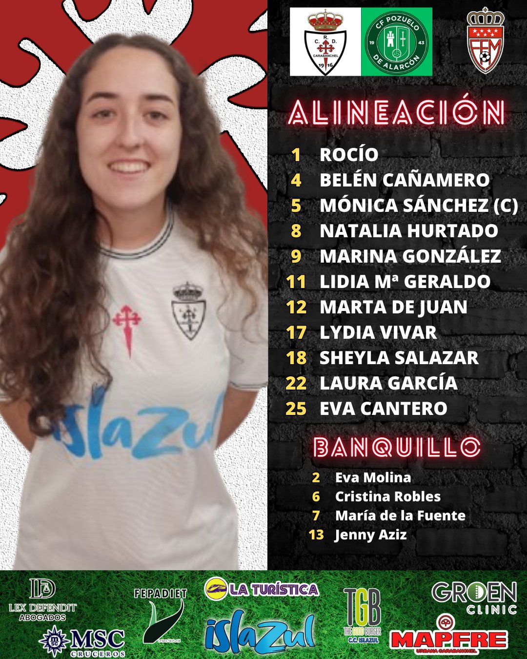 alineacion vs Pozuelo C
