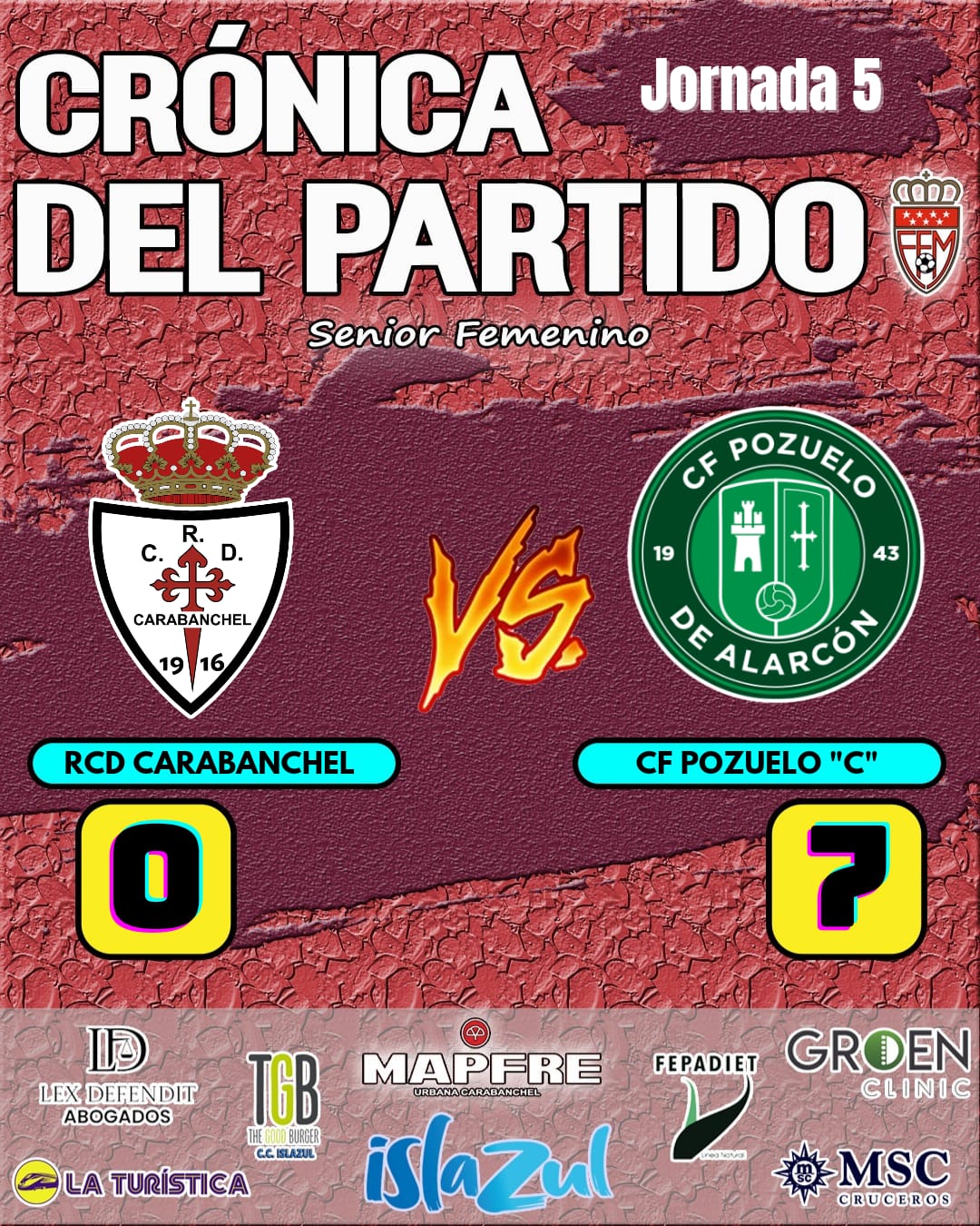cronica femenino vs pozuelo