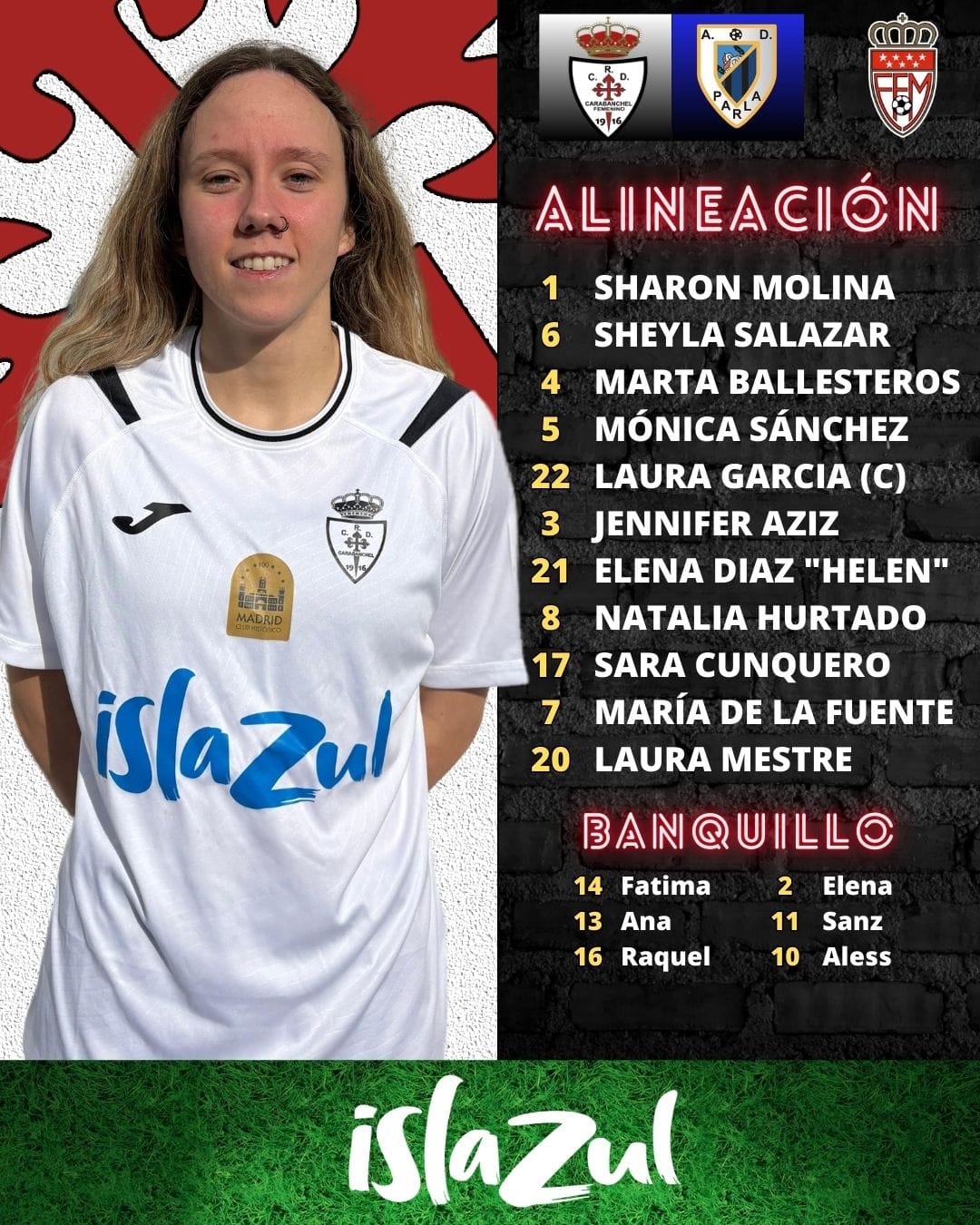 alineacion femenino vs ad parla
